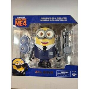 Minion Deluxe Figure Agent Dave Toy Minions Despicable ME4 collectible NEW NIB